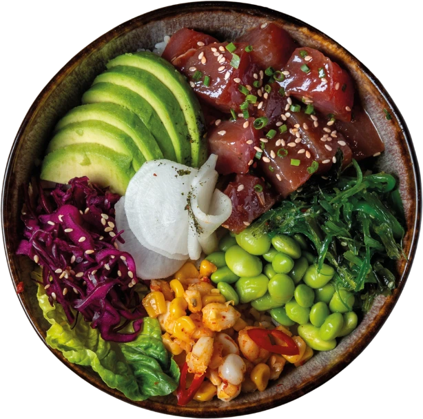 Ahi Tuna - Poke Bowl w El Patron