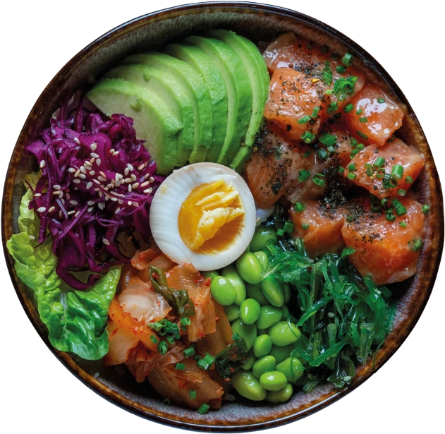 Miso Salmon - Poke Bowl w El Patron